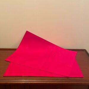 Trim A Home Subtle Red Plaid Rectangular Placemats - Set of 2